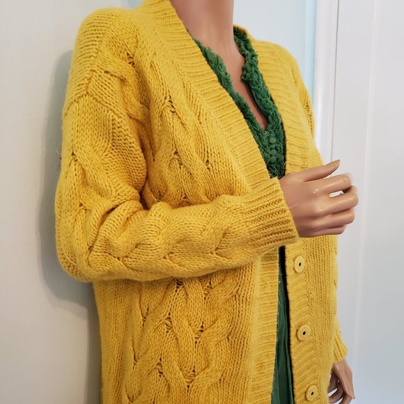 NWT Sundance French Braid Cardigan. 40% Wool. Size S. - Picture 4 of 15
